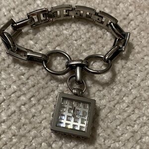 Fossil Silver Geometric Bracelet Watch
